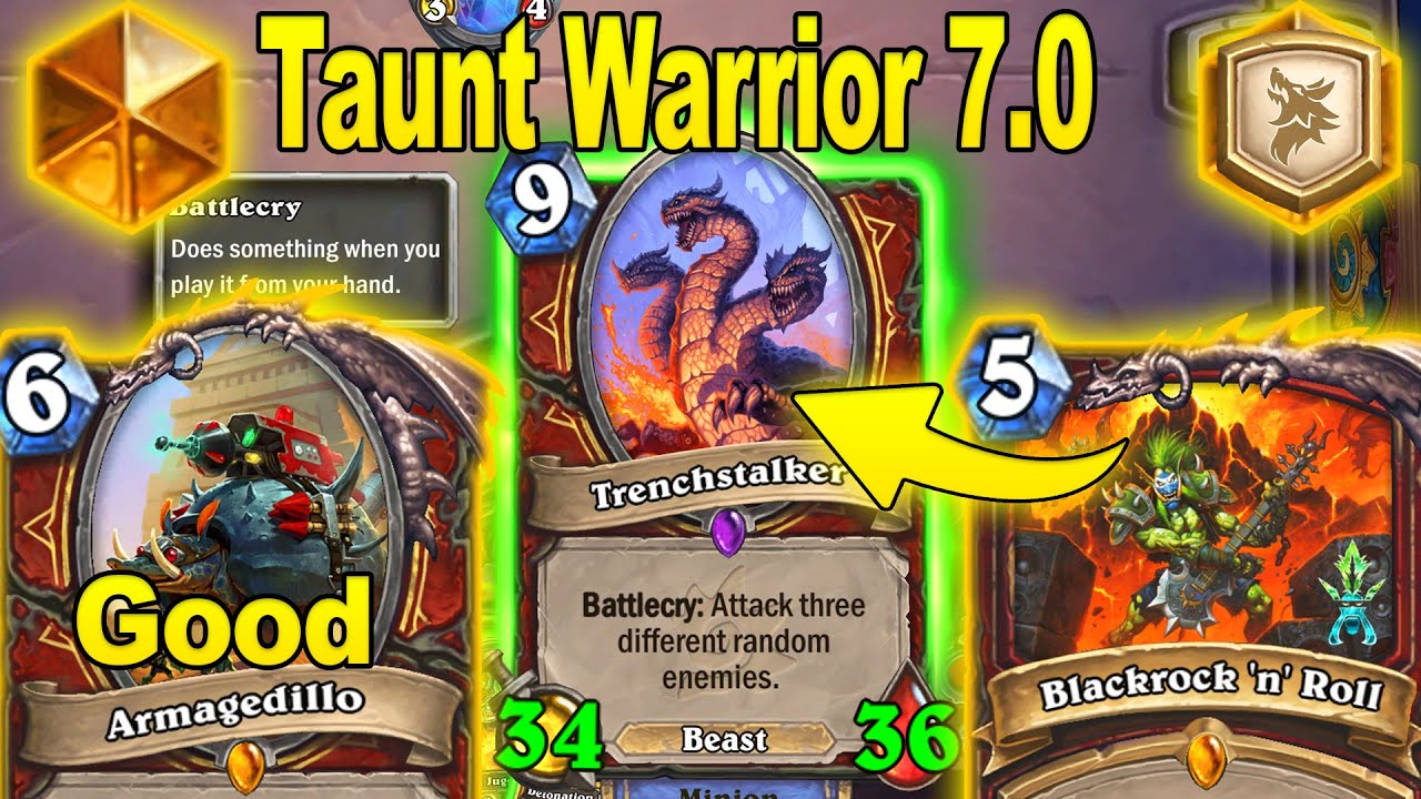 My NEW Taunt Warrior 7.0 Deck That's Surprisingly Good At Showdown in the Badlands | Hearthstone