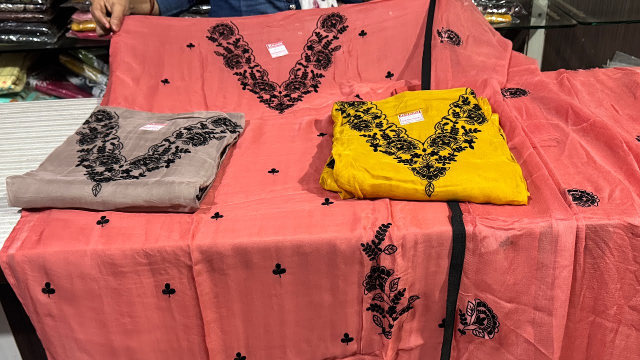 🥰super hit trending designer suit ☎️9169543000#orgenjafabric 