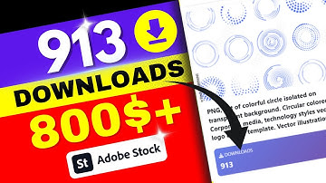 913 Downloads from Just 1 Asset | Earned $800+ on Adobe Stock | Real Proof