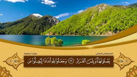 #قرءان_كريم صوت جميل وهادئ يريح القلب سورة ابراهيم #القارئ الشيخ #هاني_الرفاعي