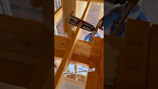 Why is he doing that ??? Framing #hardwork #construction #inspairation #inspector