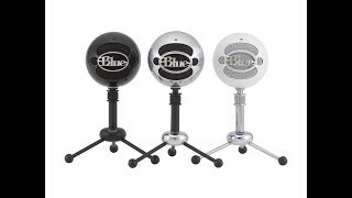 Snowball Ice Microphone Black Version With Desktop Stand And 6-Foot USB Cable