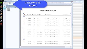 Exporting a Crystal Report