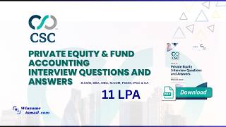 CSC Global Private Equity Interview Questions and Answers PDF #CSCGlobal #PrivateEquity #interview