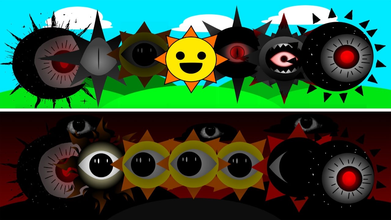 Sprunki but all mr sun's mod normal and horror