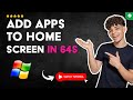 How to PUT APPLICATIONS on the WINDOWS 11 and 10 START SCREEN in 64 S