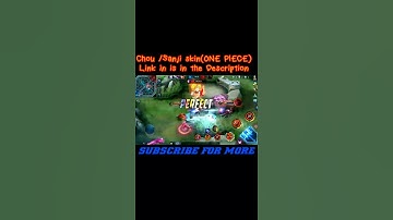 Chou Sanji Skin(ONE PIECE)| MOBILE LEGEND BANG BANG