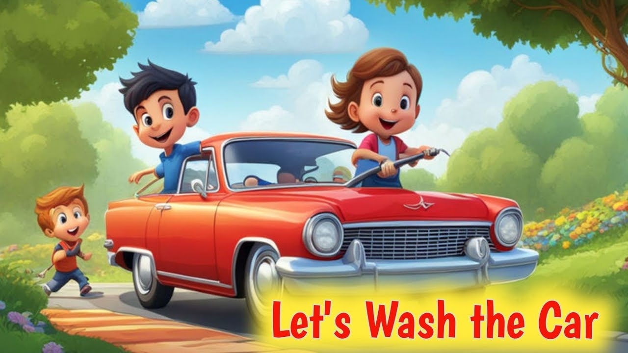Beautiful Car Wash Song For Kids, Design in 4K Beautiful Car Wash Song For Kids, Design in 4K