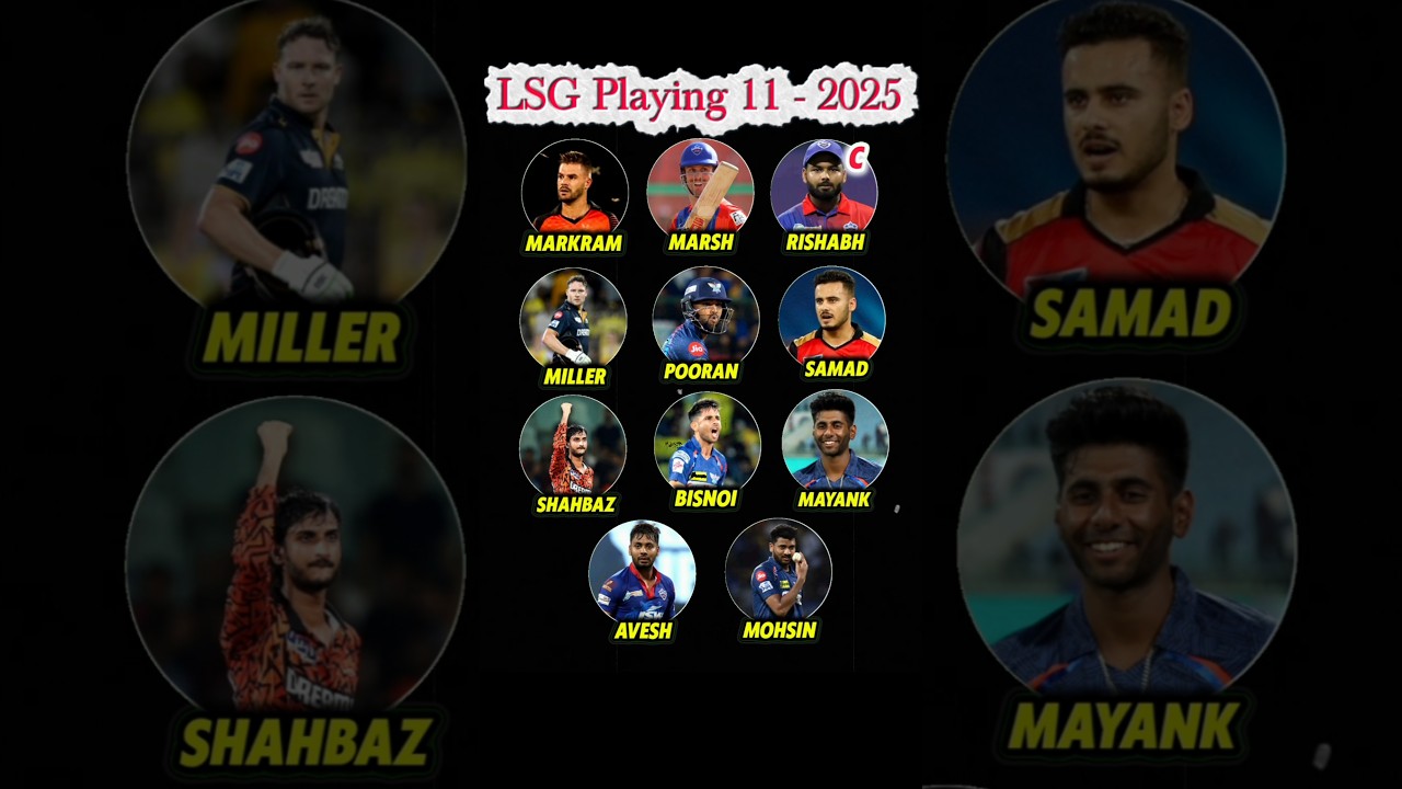 LSG Best Playing 11 For IPL 2025 🔥