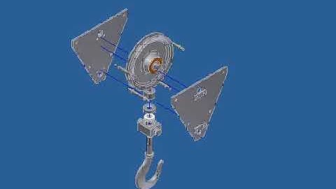 Inventor Bottom Block with Crane Hook