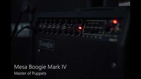 Mesa Mark IV (Rev A) Master of Puppets