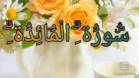 السورة المنقذة 🌹سورة المائدة بصوت الشيخ مشارى بن راشد العفاسي بصوت جميل جدا