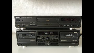 TECHNICS SL PG490 Compact Disc Player + RS TR474MKII Stereo Cassette Deck
