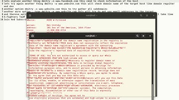 Explain Dmitry Kali Linux Tool