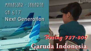 PENERBANGAN MAKASSAR KE JAKARTA BOEING 737-800 Next Generation GARUDA INDONESIA