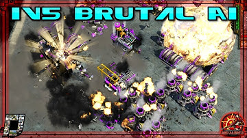 You Asked for it : Red Alert 3 , 1v5 Brutal Ai , Epic War MOD , Skirmish Gameplay , 2018 HD