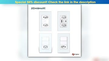 Zemismart Zigbee Smart 10A 20A Brazil Socket Light Switch with Outlets Work with Tuya Smart Life