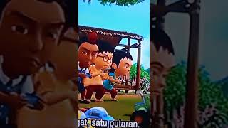 Upin Ipin Balap Mobil shorts