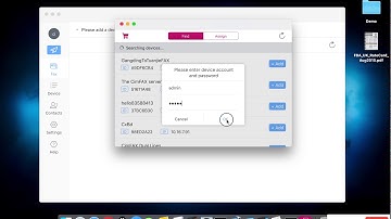 How to connect CimFAX from Mac computer