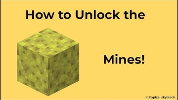 How to unlock the Sponge Mines in Hypixel Skyblock!