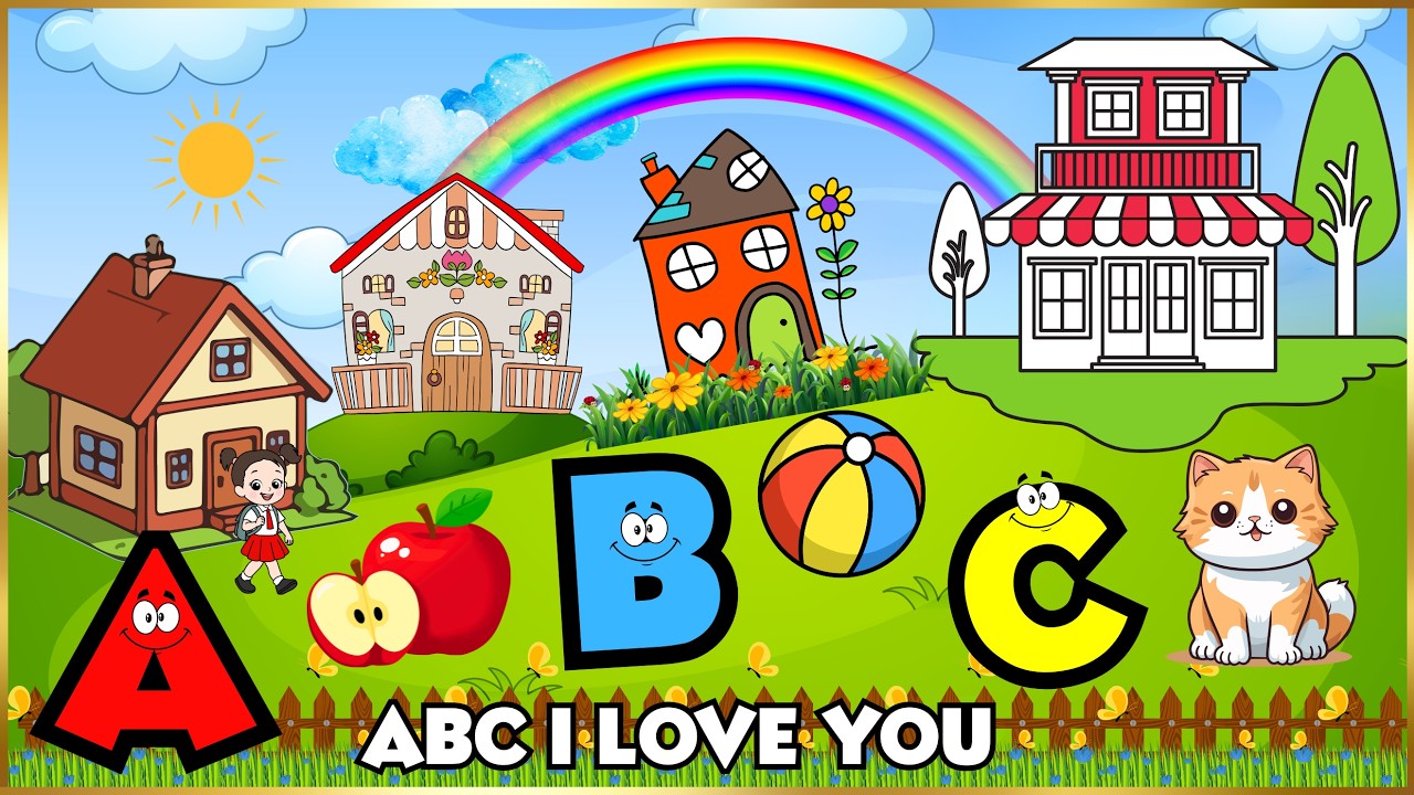 ABC I Love You ❤️ | A For Apple Alphabet Song for Kids | Fun ABC