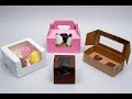 Windowed Cupcake Boxes