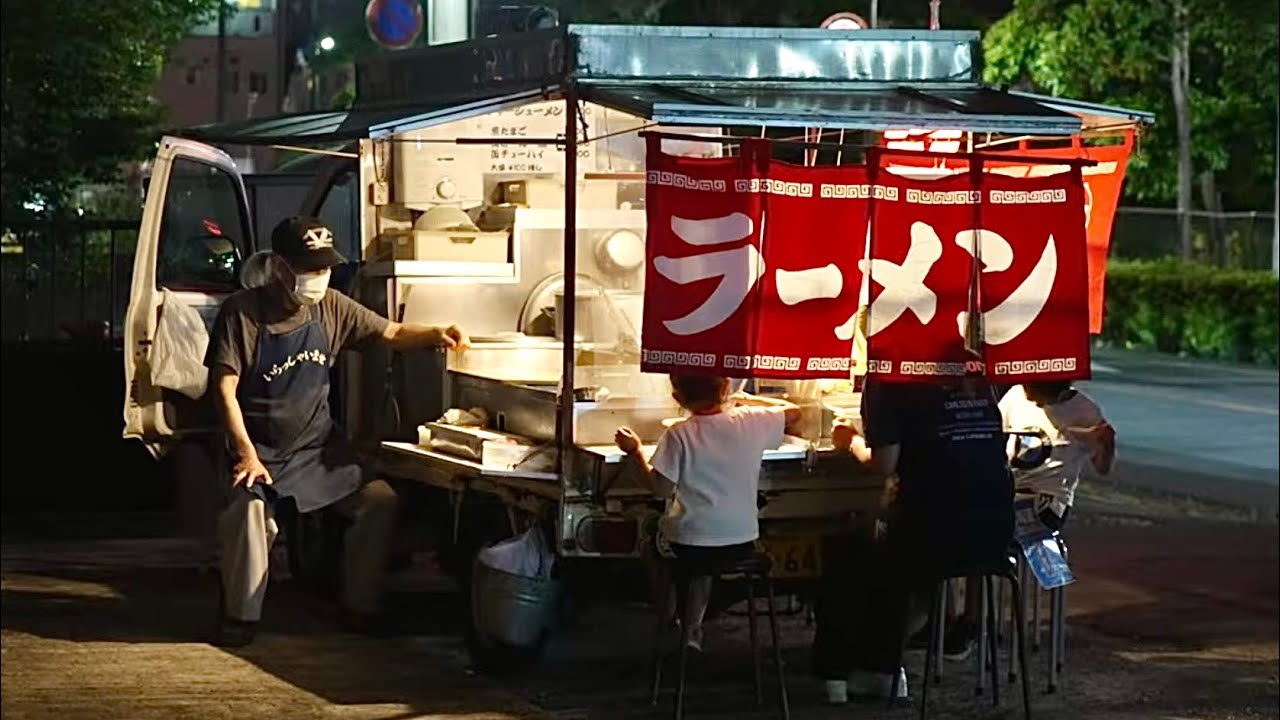 Yatai Ramen - Old Style Ramen Stall - 25年間 同じ町で営業を続ける屋台ラーメンに密着 ｜Japanese Street Food｜千葉県 佐倉市 多楽福亭
