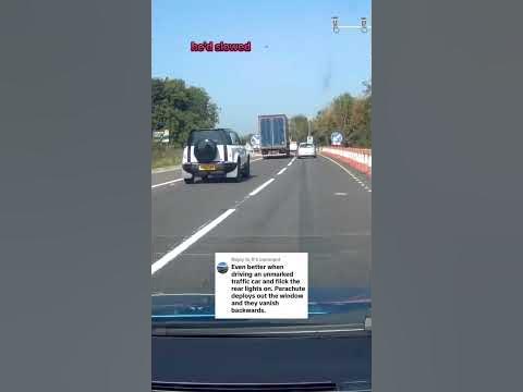 slamming on the brakes when they spot the police #dashcam #driving #