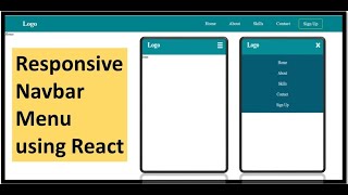 Responsive Navbar/Menu using React.Js in 2022 || Including Hooks, React Router