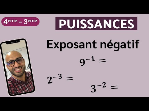 Vidéo: Comment réécrire un exposant négatif ?