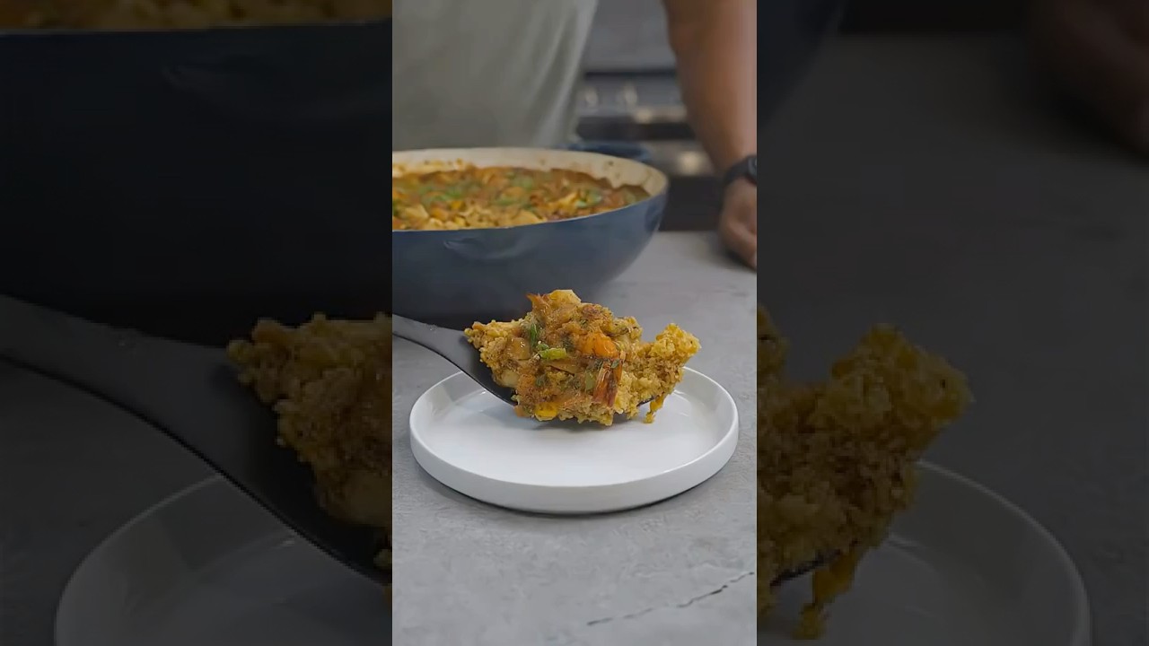 400 Calorie Cajun Seafood Stuffing   High Protein Holiday Dressing Recipe