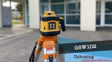 Maxiline GSW102 Red Beam Rotary Laser Level UNBOXING