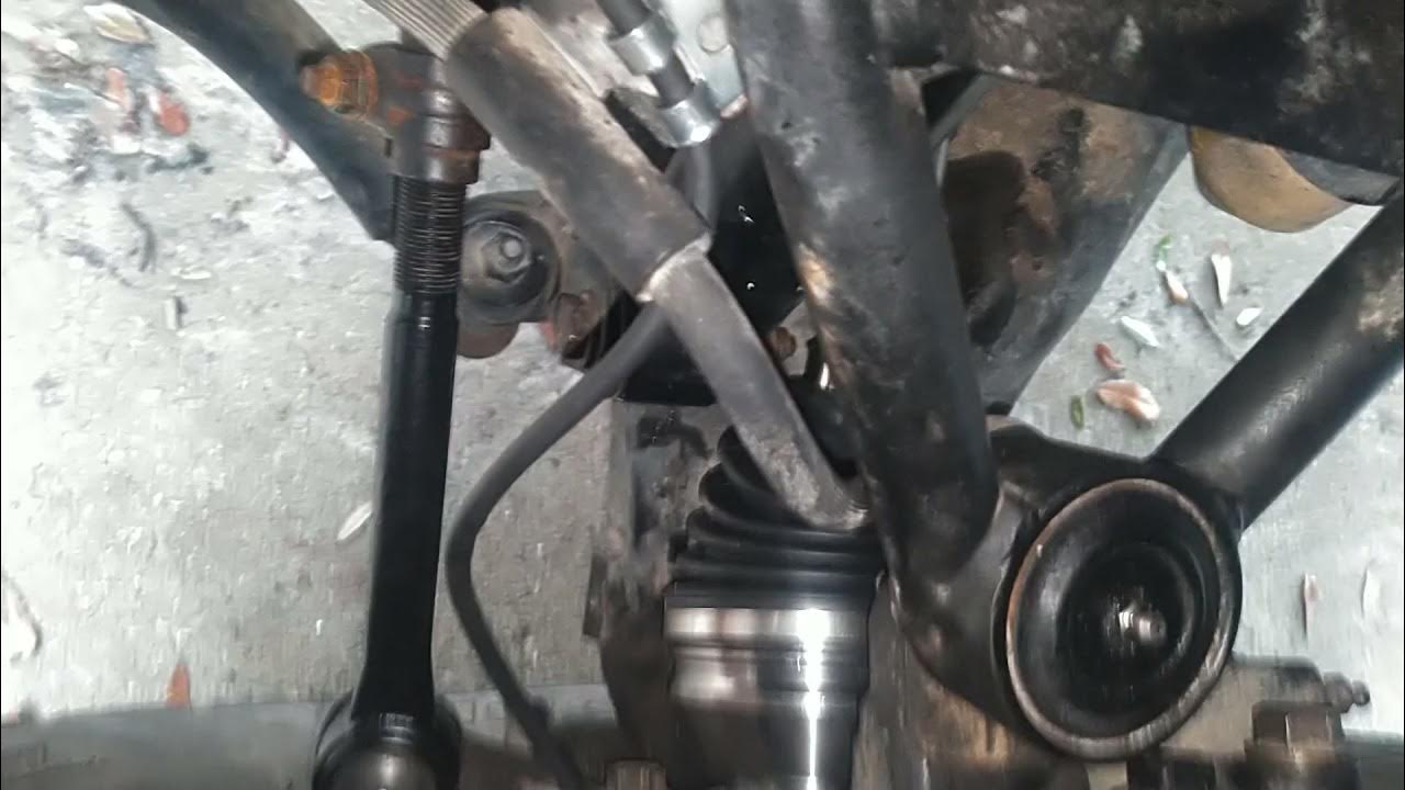 rough country upper control arm bushing popping! YouTube