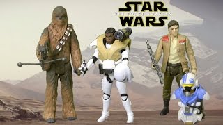 Star Wars The Force Awakens Armor Up Finn (FN-2187), Poe Dameron & Chewbacca from Hasbro
