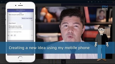 PMOtto.ai | Creating a new idea using your mobile phone