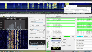 Spectran V6 - RSA2000X, SoapysSDR, GQRX, WSJT-X&FT8 Experiment on shortwave