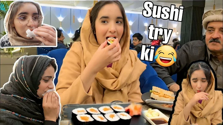 First time Sushi try ki || Sb ka bura haal ho gya || -Abu ki shayari sunain