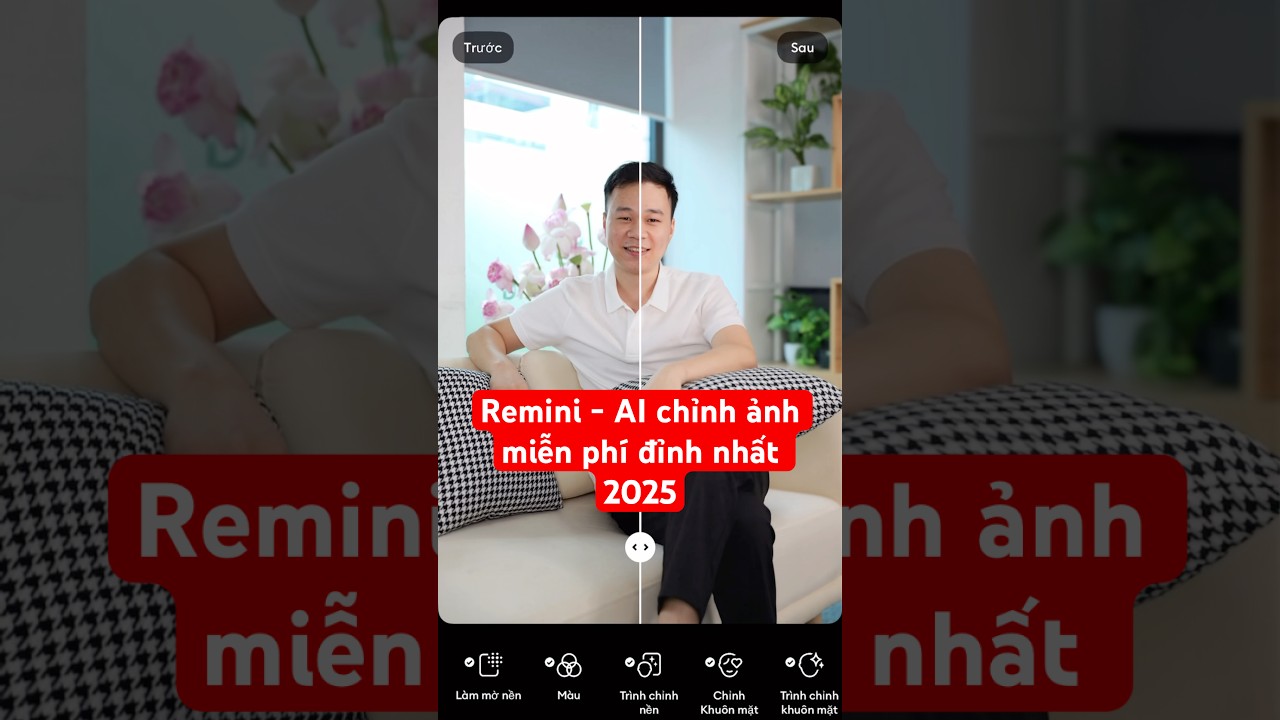 Remini - AI chỉnh ảnh đỉnh nhất 2025 #under30 #remini