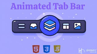 Get creative with an animated tab bar using HTML and CSS - it's easier than you think! #animation 