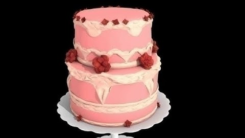 3D Model Two Layer Cake Review