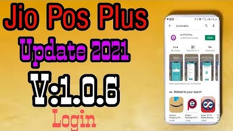 How to Jio Pos Plus New Version 1.0.7 Update 2021 jio Retailer
