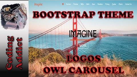 Bootstrap Theme 35 - Logos Owl Carousel