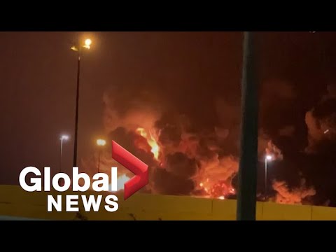 Saudi-Led Coalition Strikes Yemen After Aramco Depot Attack