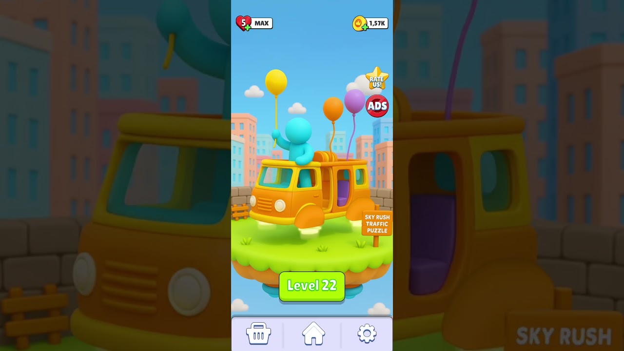 Sky Rush Traffic Puzzle Level 21