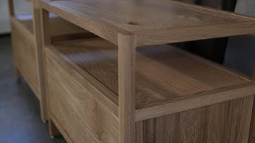 Matching White Oak End Tables Build | Waaywood Build Series