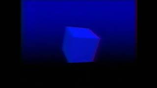 Spinning Blue Cube