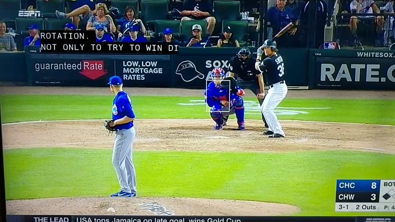 Cubs fan catches foul ball... in the face. YouTube
