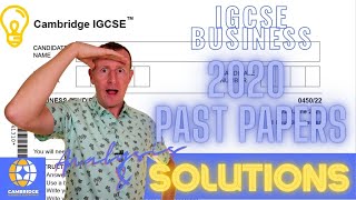 June 2020 IGCSE (O-level) Business Studies Past Paper 1 and 2 - Most Difficult Questions Solved