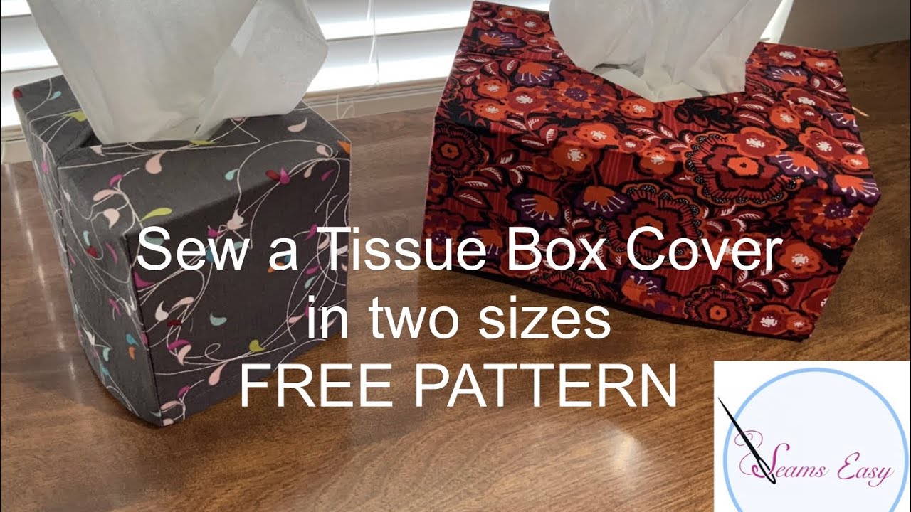 Sew a tissue box cover - easy and fast 