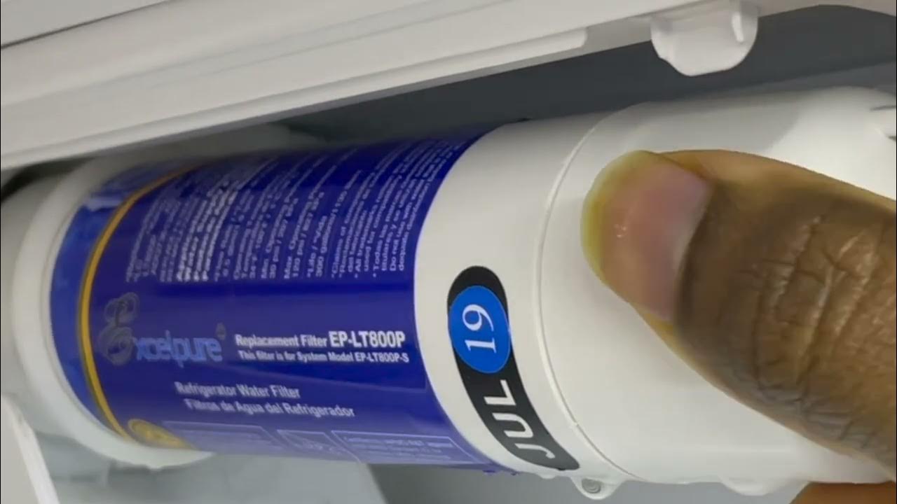 How To Replace LG Refrigerator Water Filter YouTube